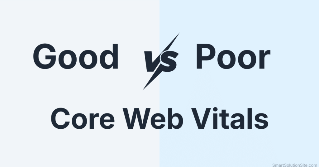 bad vs good core web vitals comparison