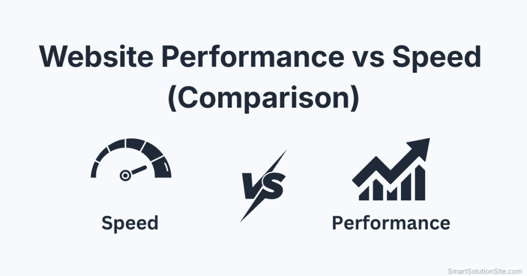 Website performance vs website speed comparison